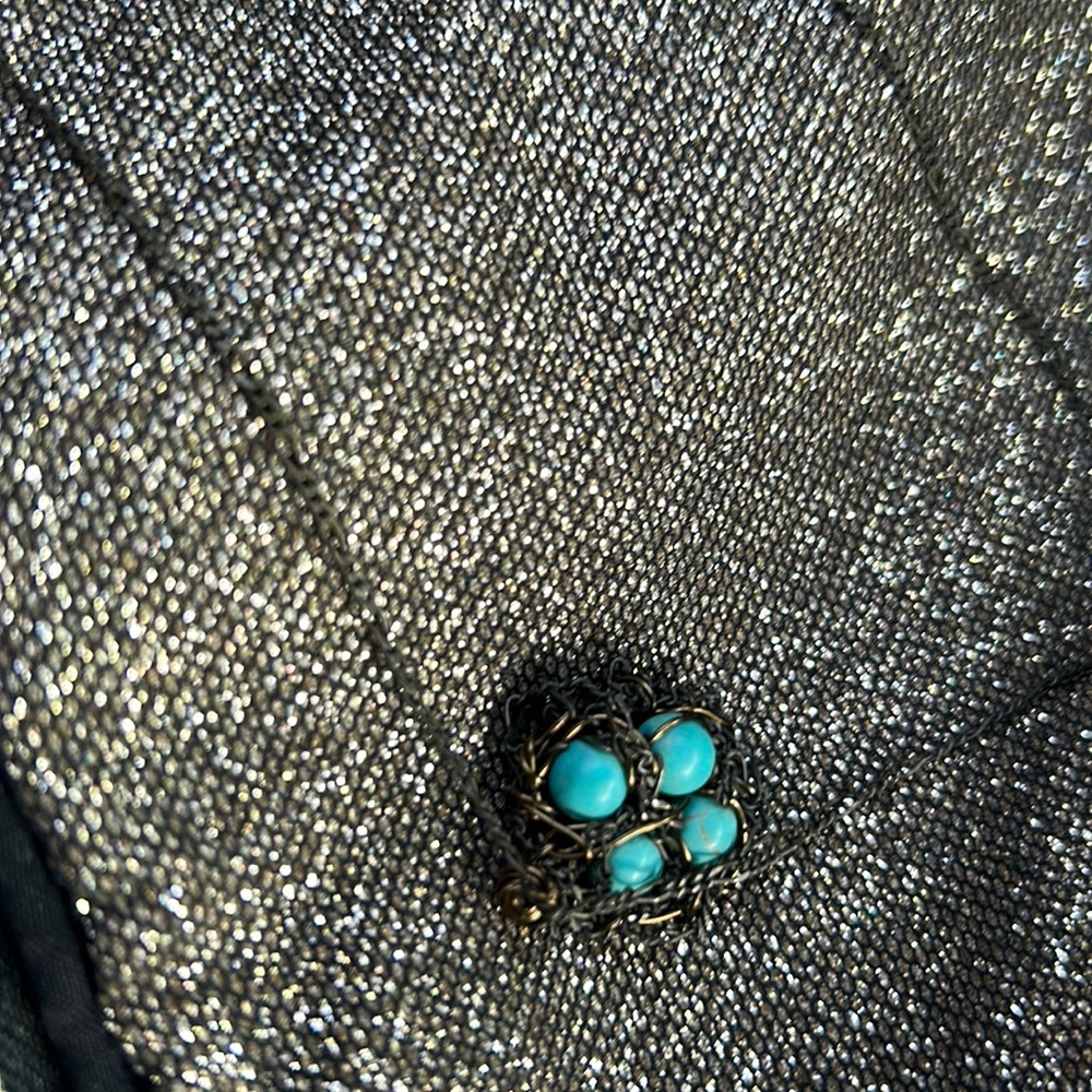 Robins egg nest necklace w/ ‘Tiffany’ blue eggs